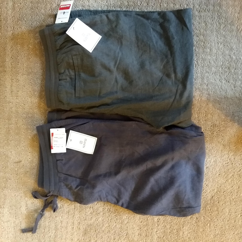 Bundle- 2 Susina linen crop pants XL